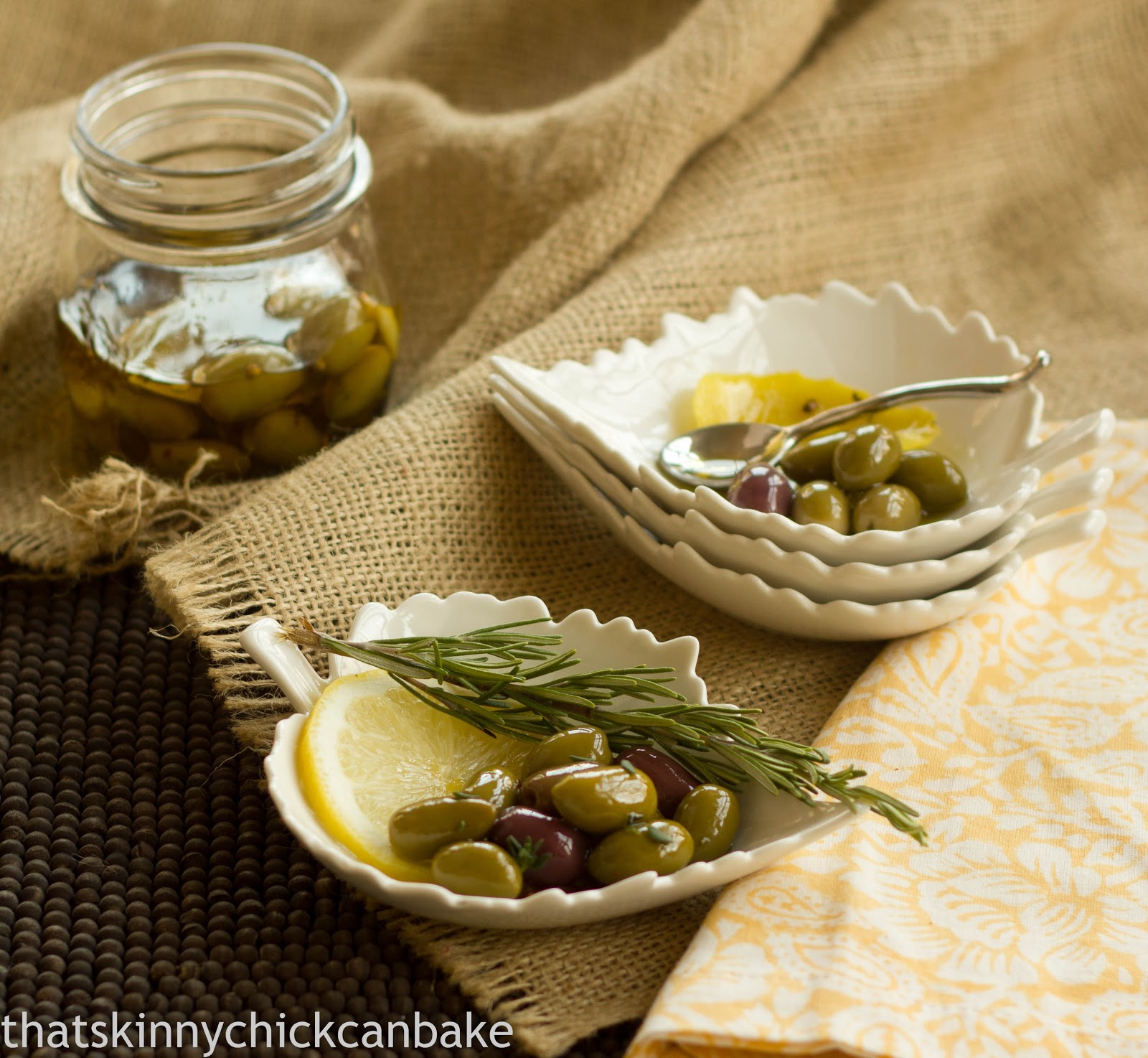 Herbed Olives That Skinny Chick Can Bake