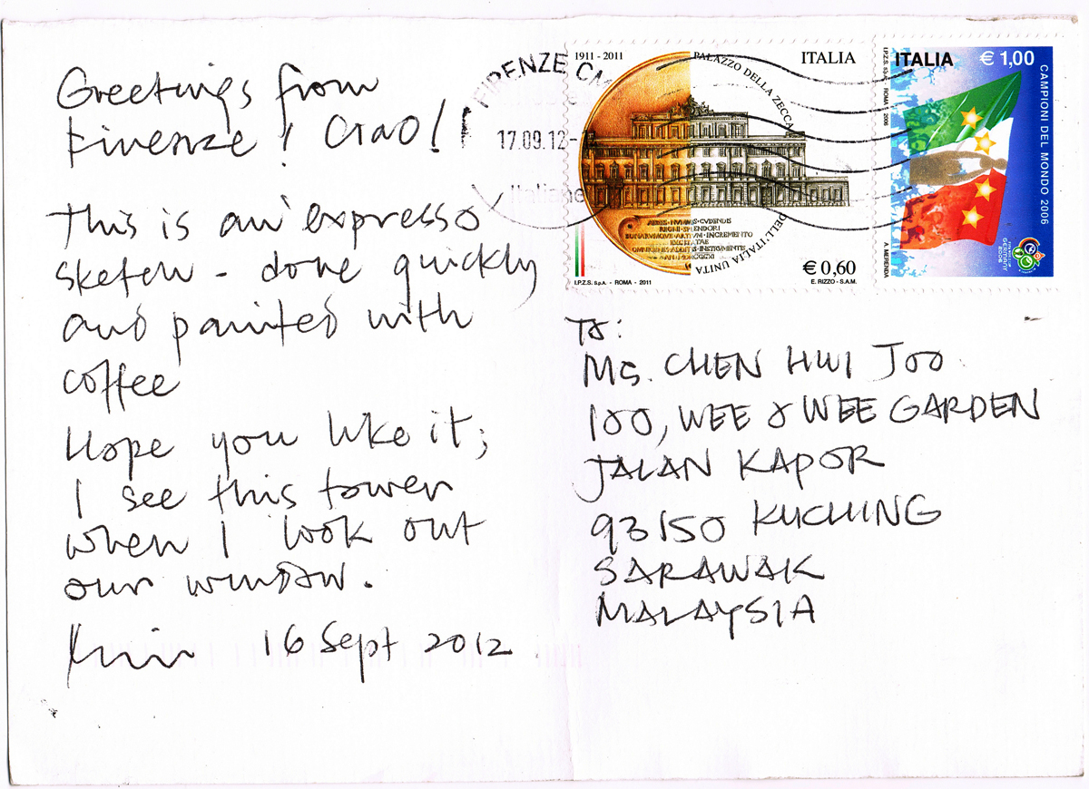 lines on paper Postcards from the Edge