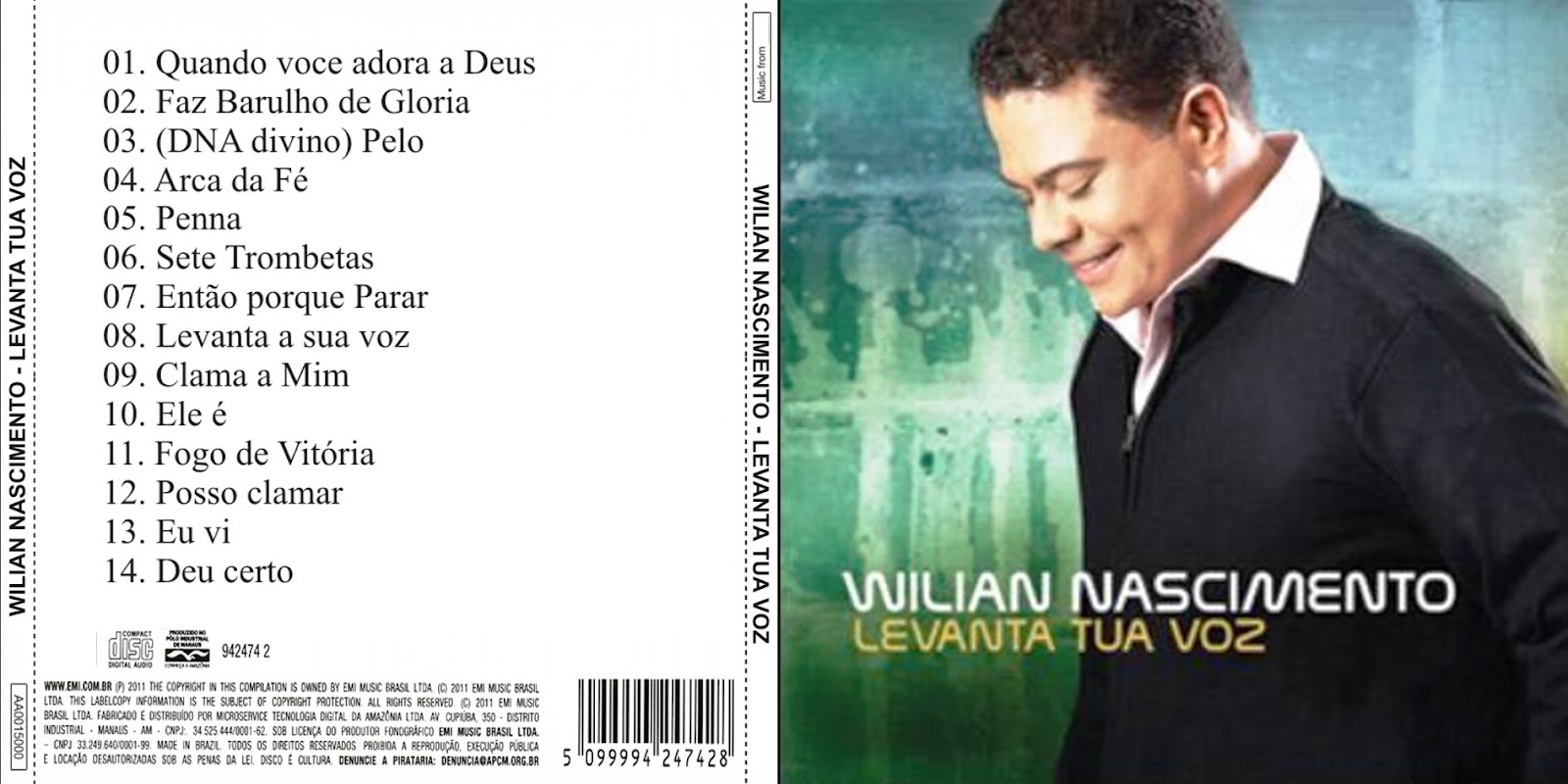 Baixar Cd Wilian Nascimento Levanta Tua Voz Muda Nossa Historia Senhor Jesus
