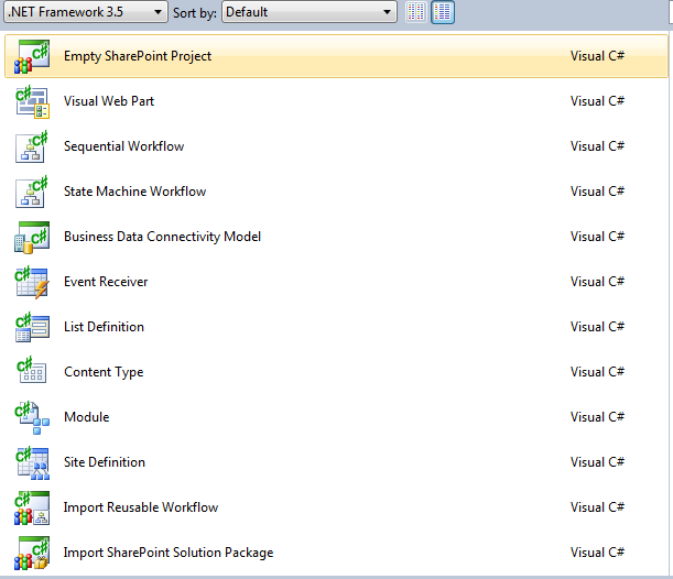 Adding The Sharepoint 2010 Project Templates To Visual Studio 2010