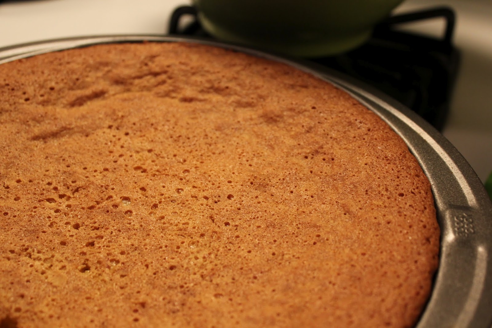 Everything in the Kitchen Sink Orange Saffron Olive Oil Cake with Whipped Marscapone