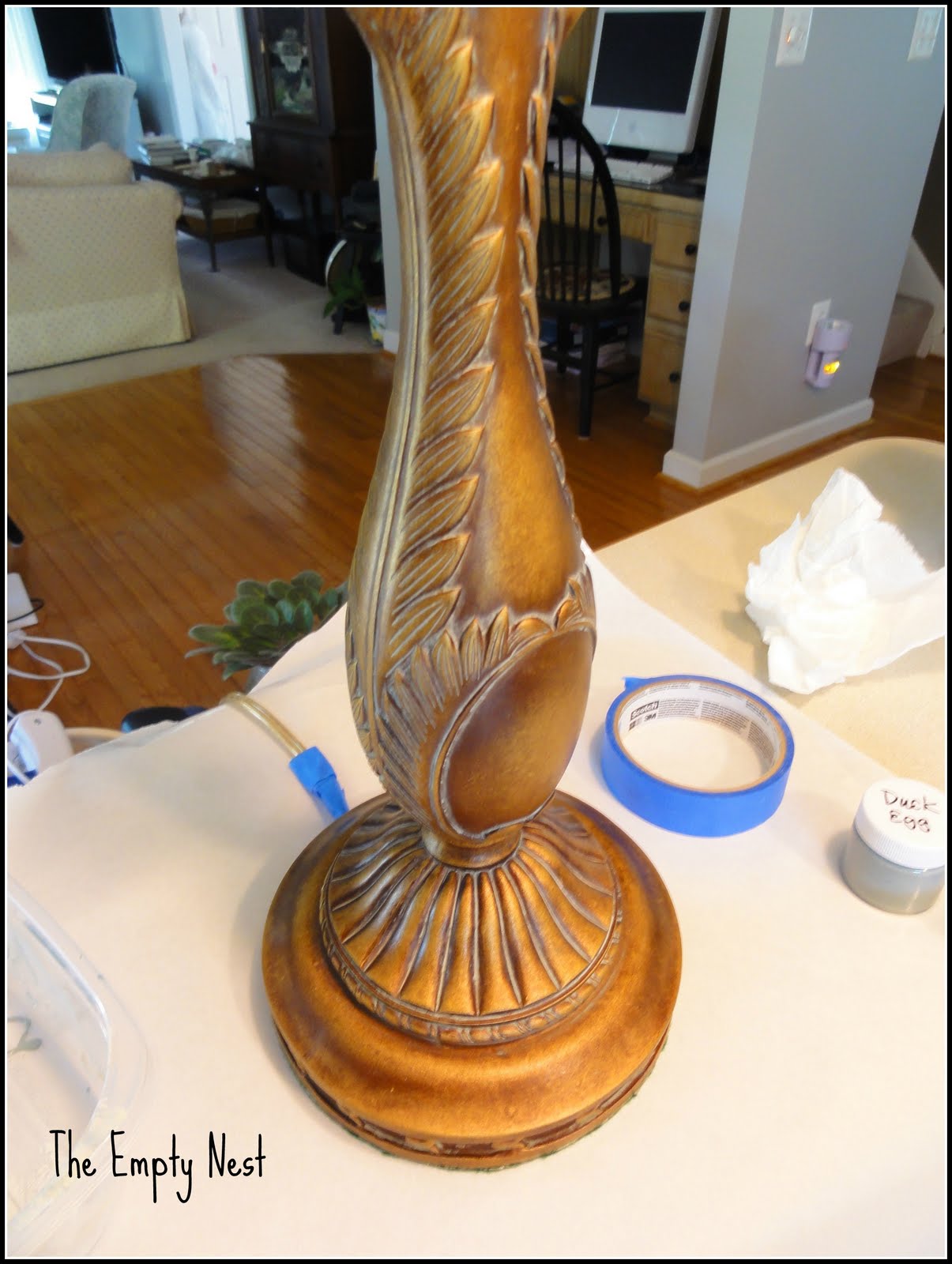 The Empty Nest Faux Wedgwood Jasperware Lamp...A Tutorial