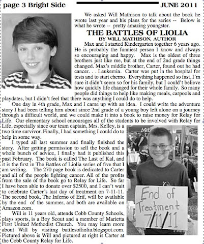 Bright Side Newspaper Article