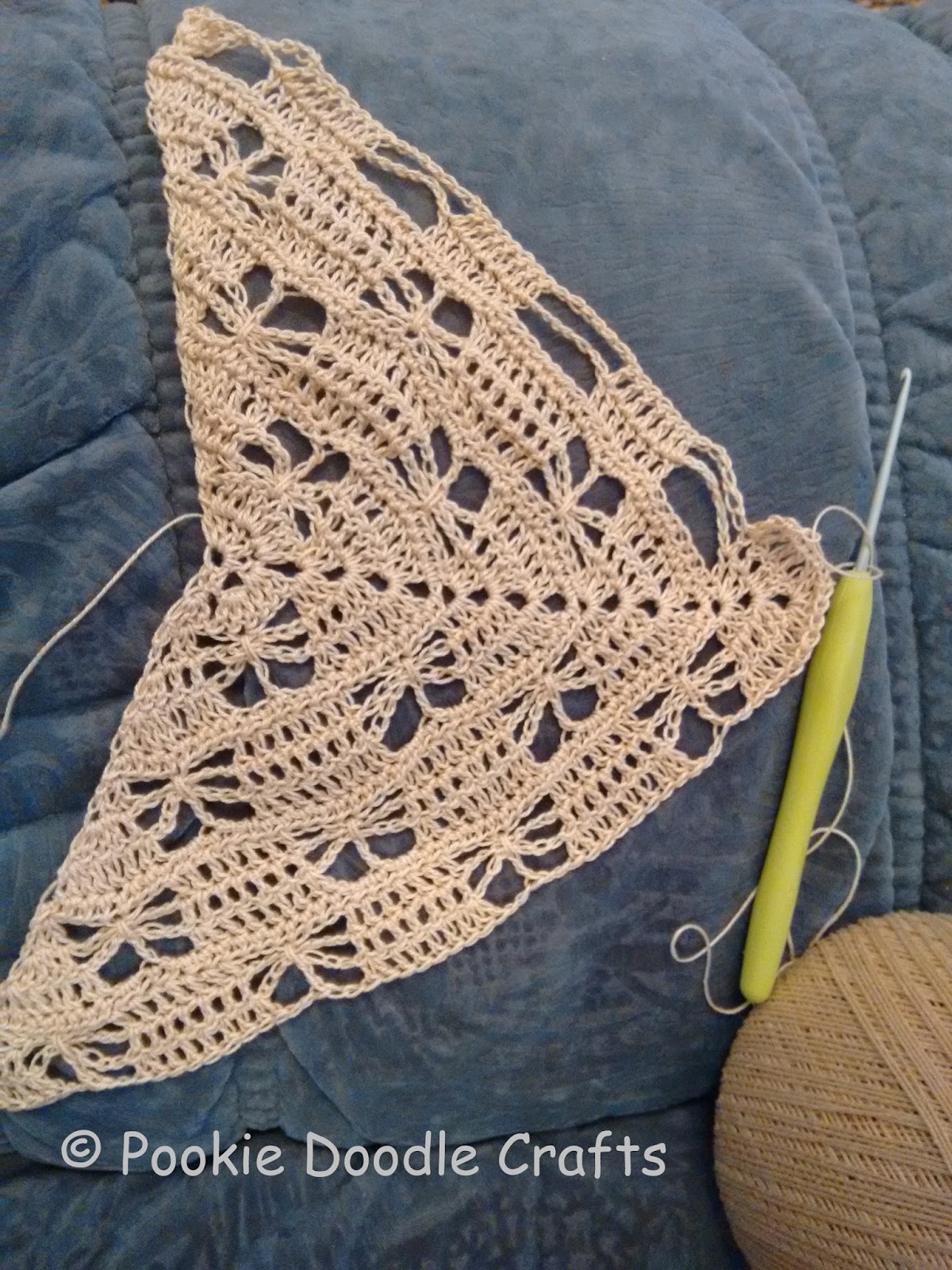 Pookie Doodle Crafts Butterfly stitch crochet shawl