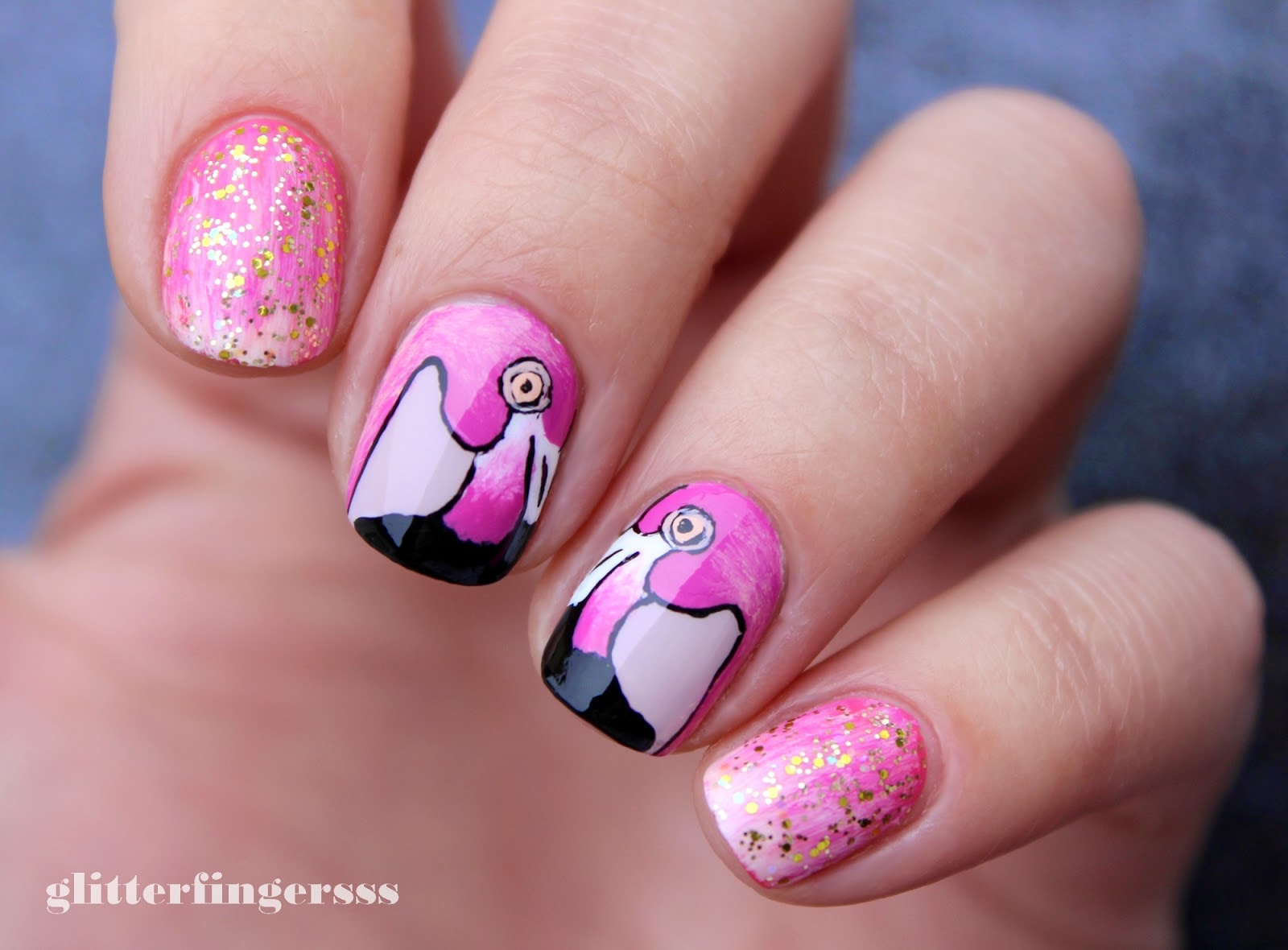 Flamingo Nail Art Tutorial - wide 3