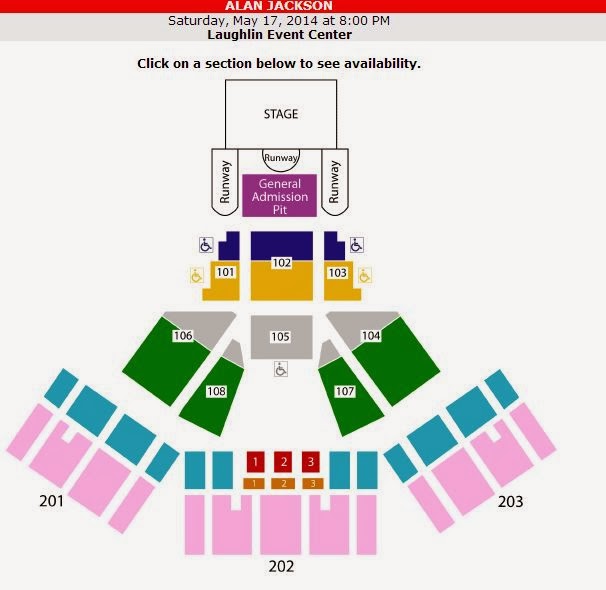 Laughlin Event Center Seating Chart
