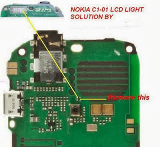 Nokia C1-01 Lcd Light Problem Jumper Solution Ways
