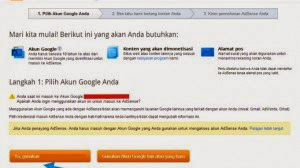 Cara Daftar Google AdSense melalui blog Cara Daftar Google AdSense melalui blog