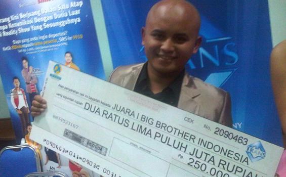 Alan Pemenang Big Brother Indonesia Pertama