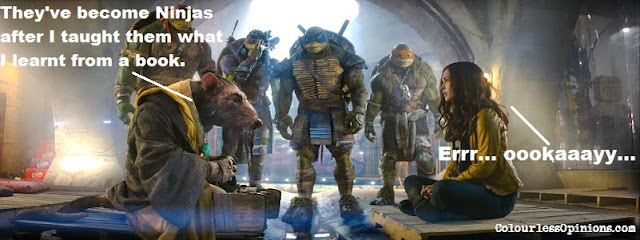 Splinter April megan fox with Ninja Turtles TMNT 2014 stills