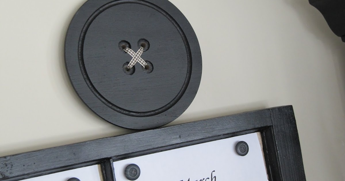 Sew Many Ways... Jumbo Button Wall Decor...Sorry Mom!