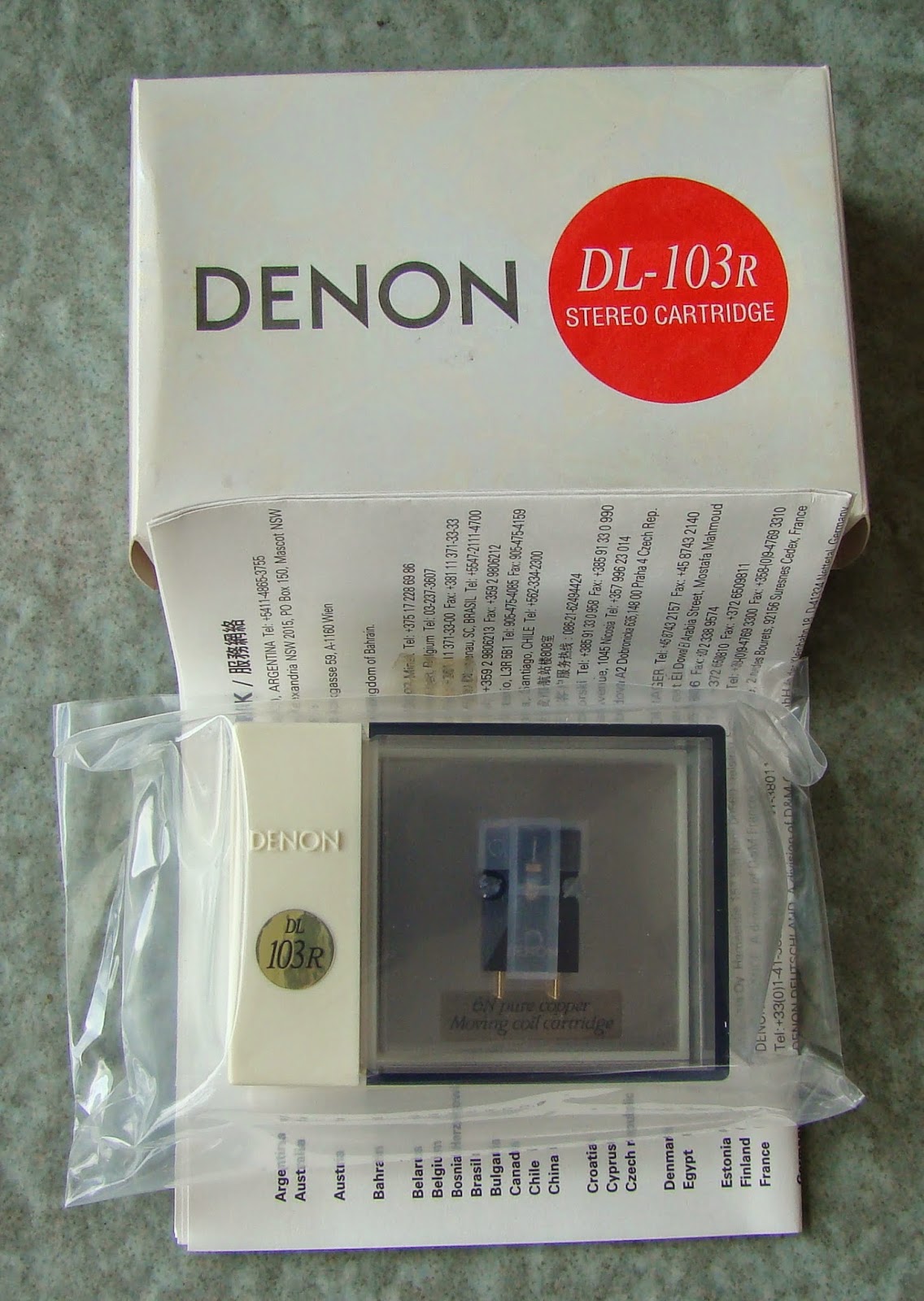 Denon DL-103R MC cartridge ( Sold ) Denon+DL103R
