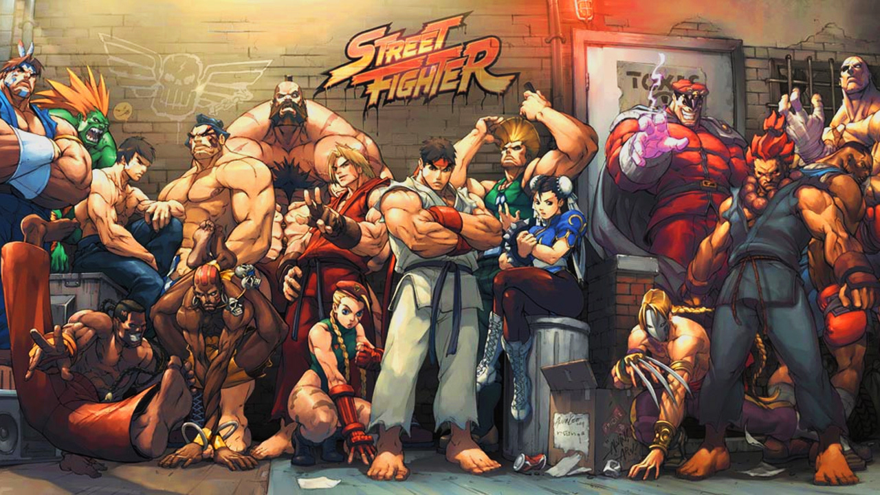The old school game street fighter desktop wallpaper