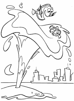 Cartoons Coloring Pages: Nemo and Dory Coloring Pages
