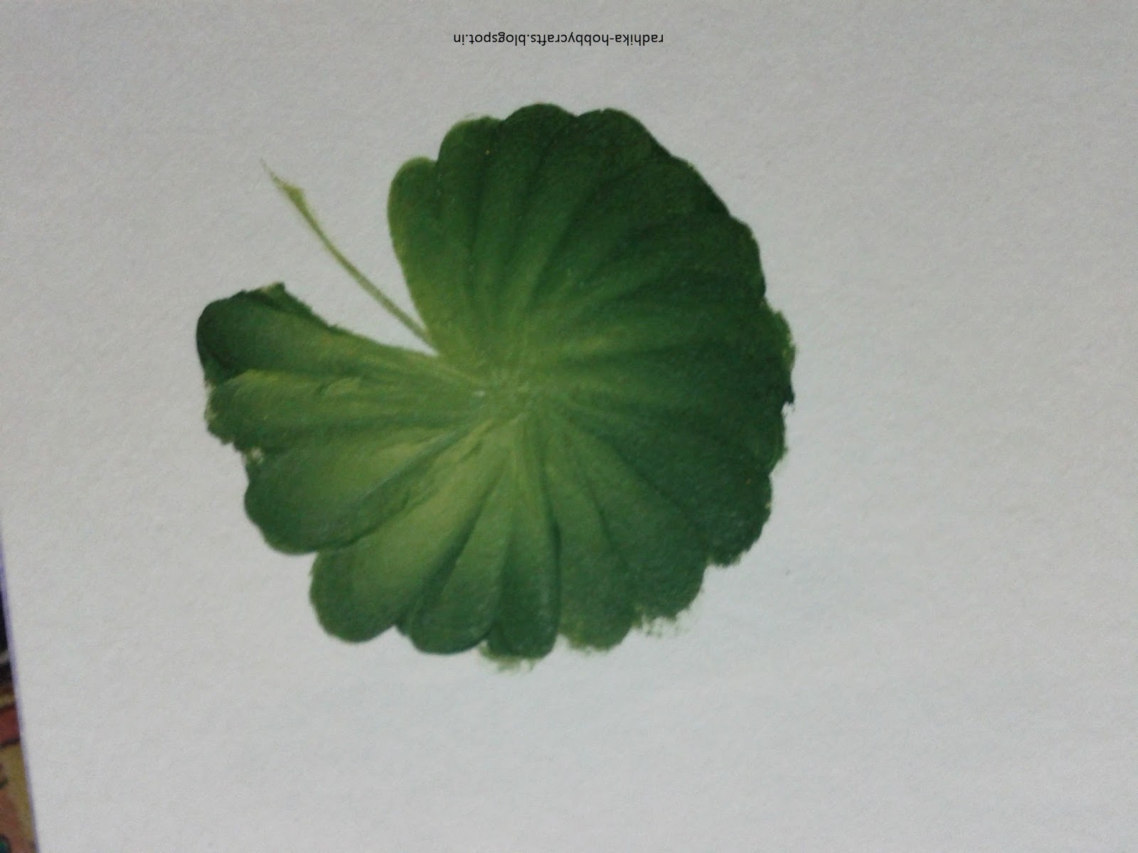 Hobby Crafts ) One stroke painting leaves