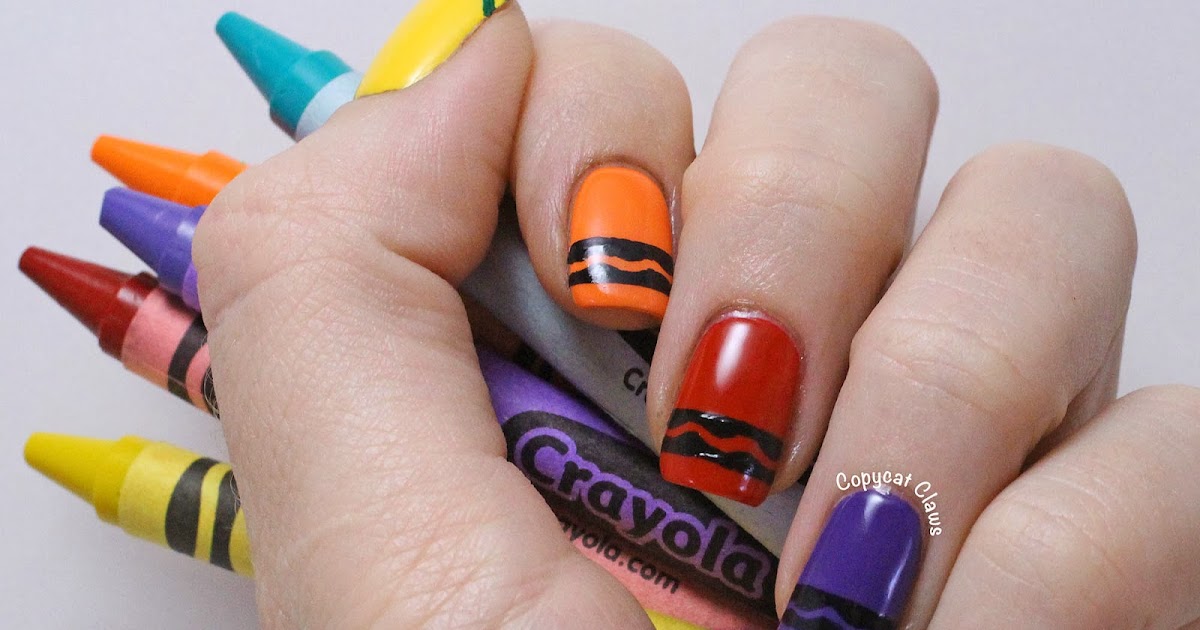 Key to Nail Art Crayon Nail Art