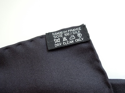 Louis Vuitton scarf care label. Why do these always feel like they're  falling off?