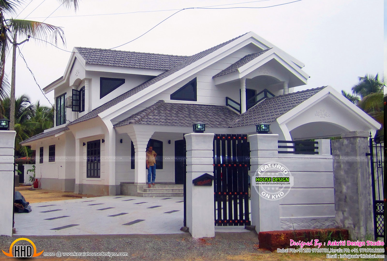 house with fence 3 bedroom modern completed house kerala home design and floor plans house with fence 3 bedroom modern completed house kerala home design and floor plans