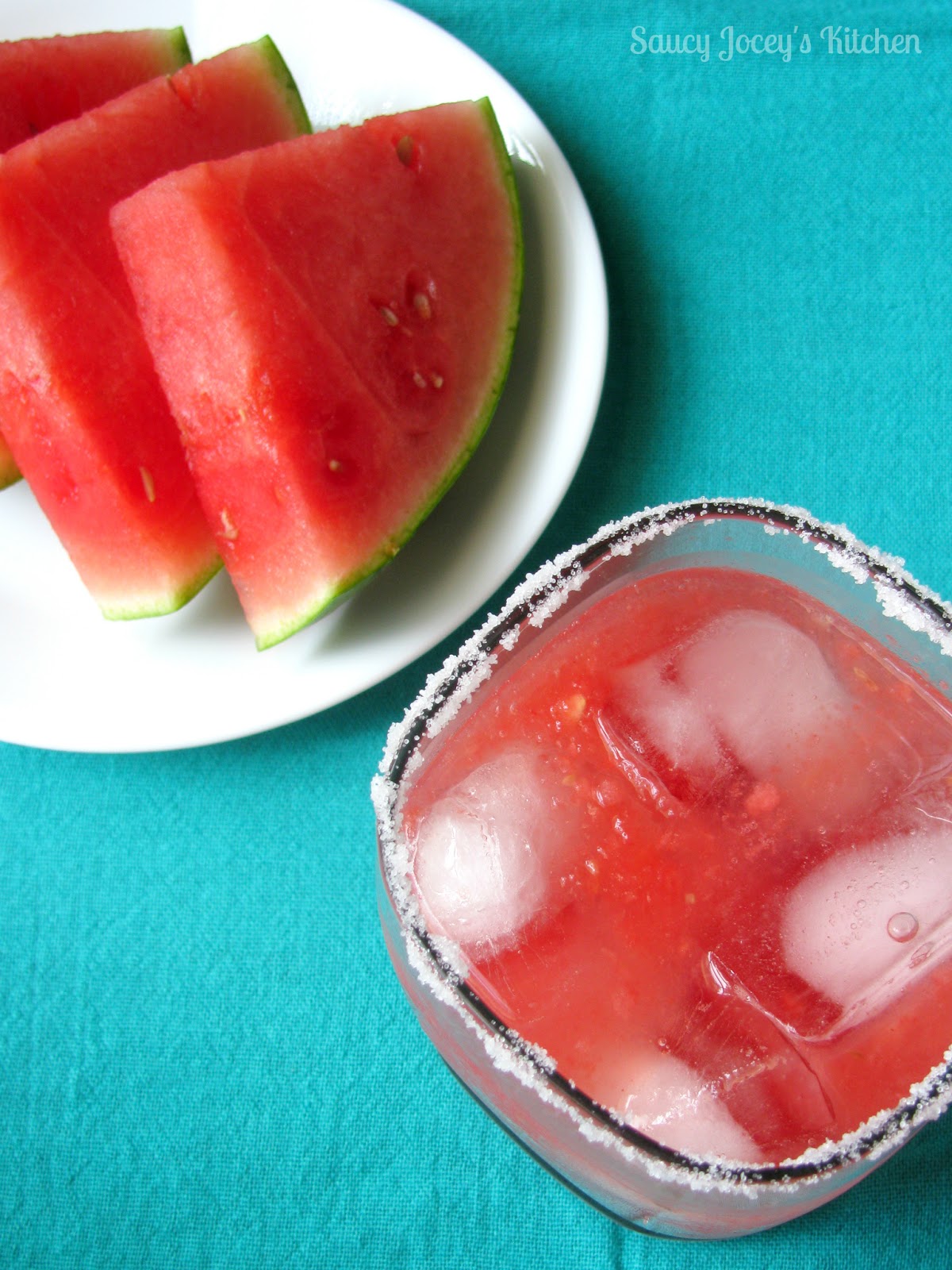 Saucy Jocey's Kitchen Watermelon Margaritas