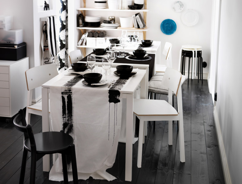 A doble altura decoración: el comedor