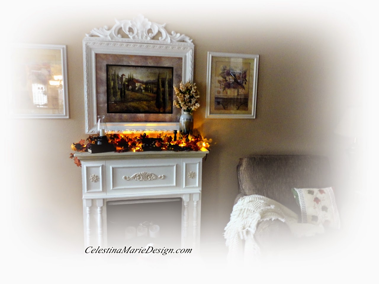 Small Mantel Decorating Rose Garden Market