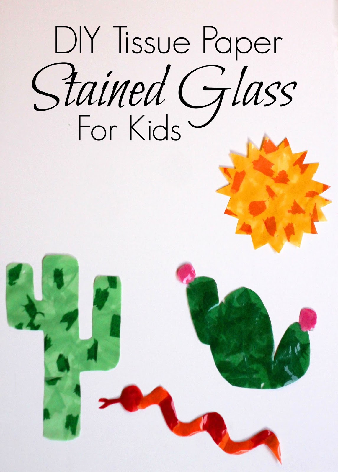 Silver Lining DIY Tissue Paper Stained Glass for Kids