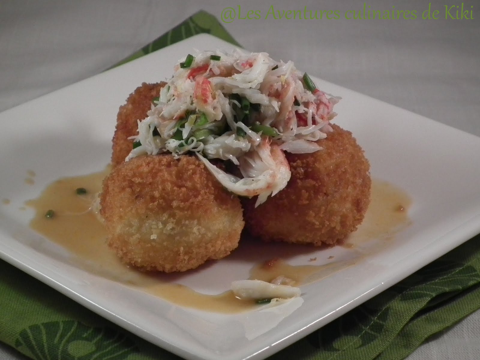 Faits avec amour /Les Aventures culinaires de Kiki Arancinis de crevettes, bisque de homard