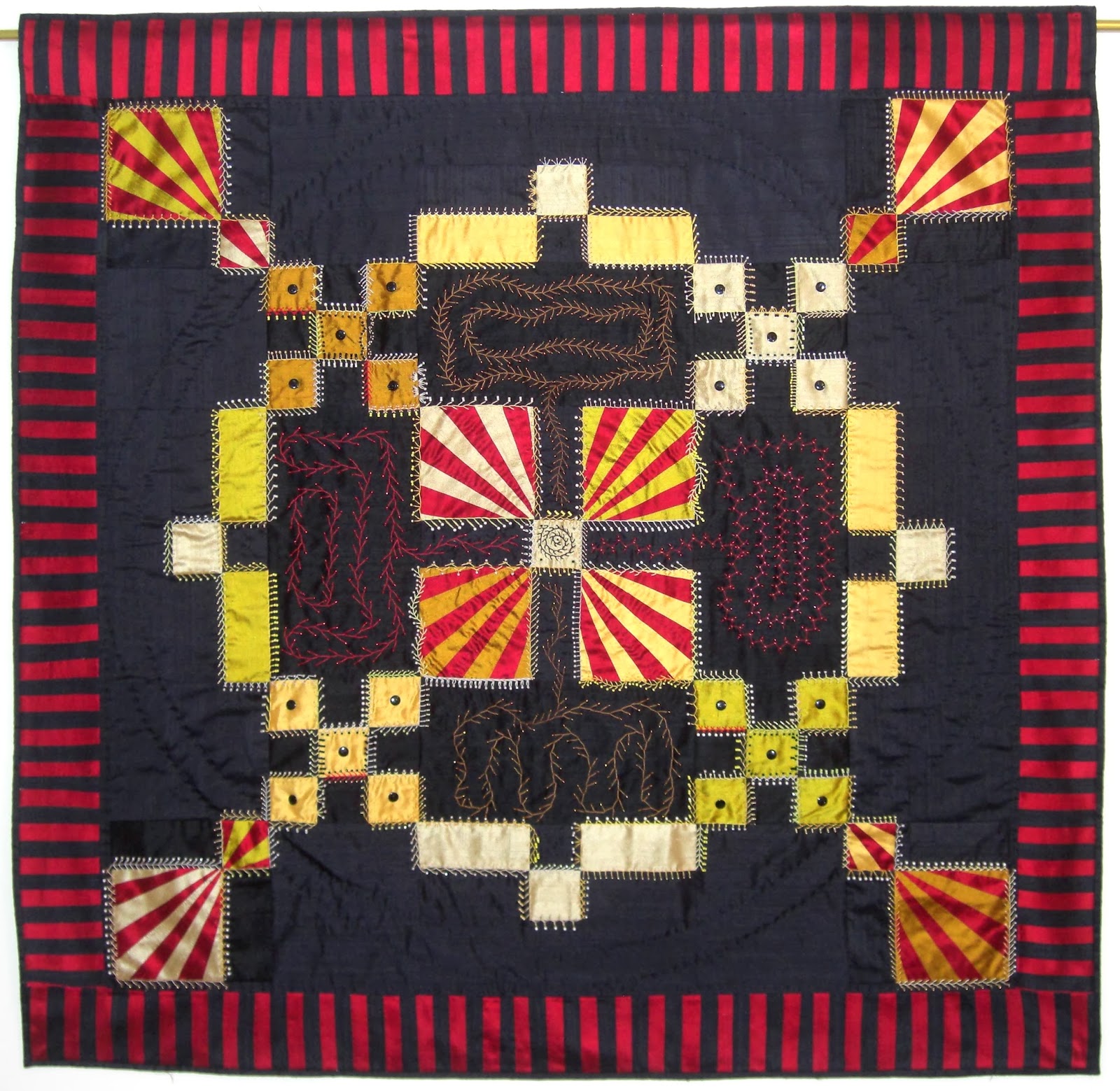 Selvage Blog Burgoyne Surrounded Silk Quilt