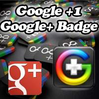 Google +1 button and Badge for blogger