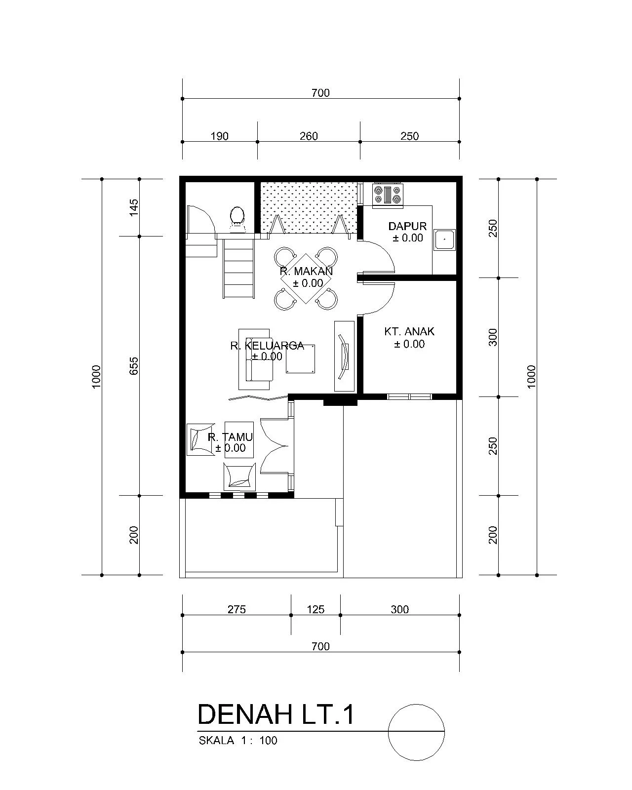 planning of buildings: DESAIN RUMAH MINIMALIS MUNGIL 7 X 