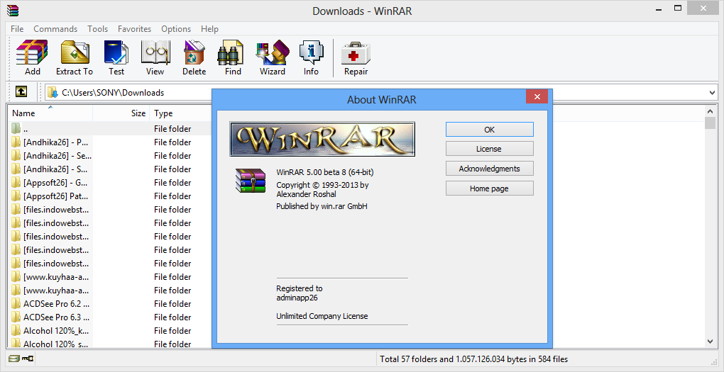 Winrar 5 00 beta 8 x64x86 themes