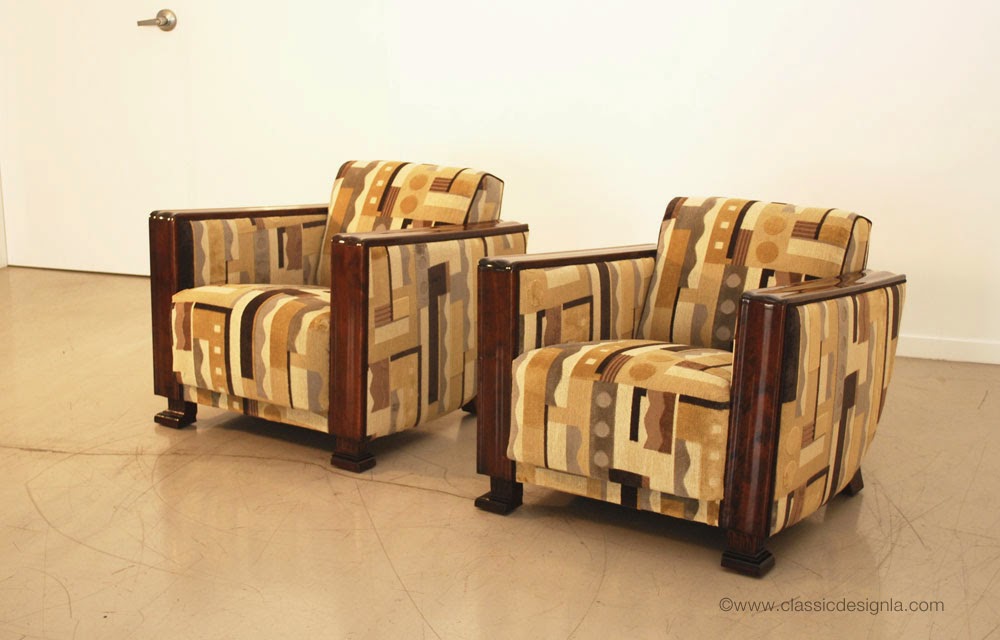 Classic Design Before After Swedish Grace Art Deco Lounge Chairs