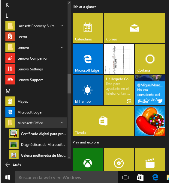 Windows 10 Lenovo Settings Algunos apuntes.....