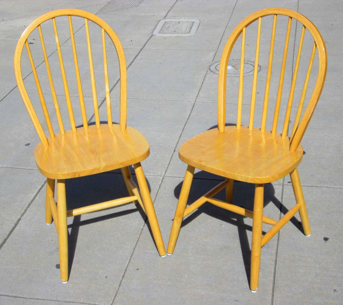 UHURU FURNITURE & COLLECTIBLES SOLD Pair of Birch Dining Chairs 25