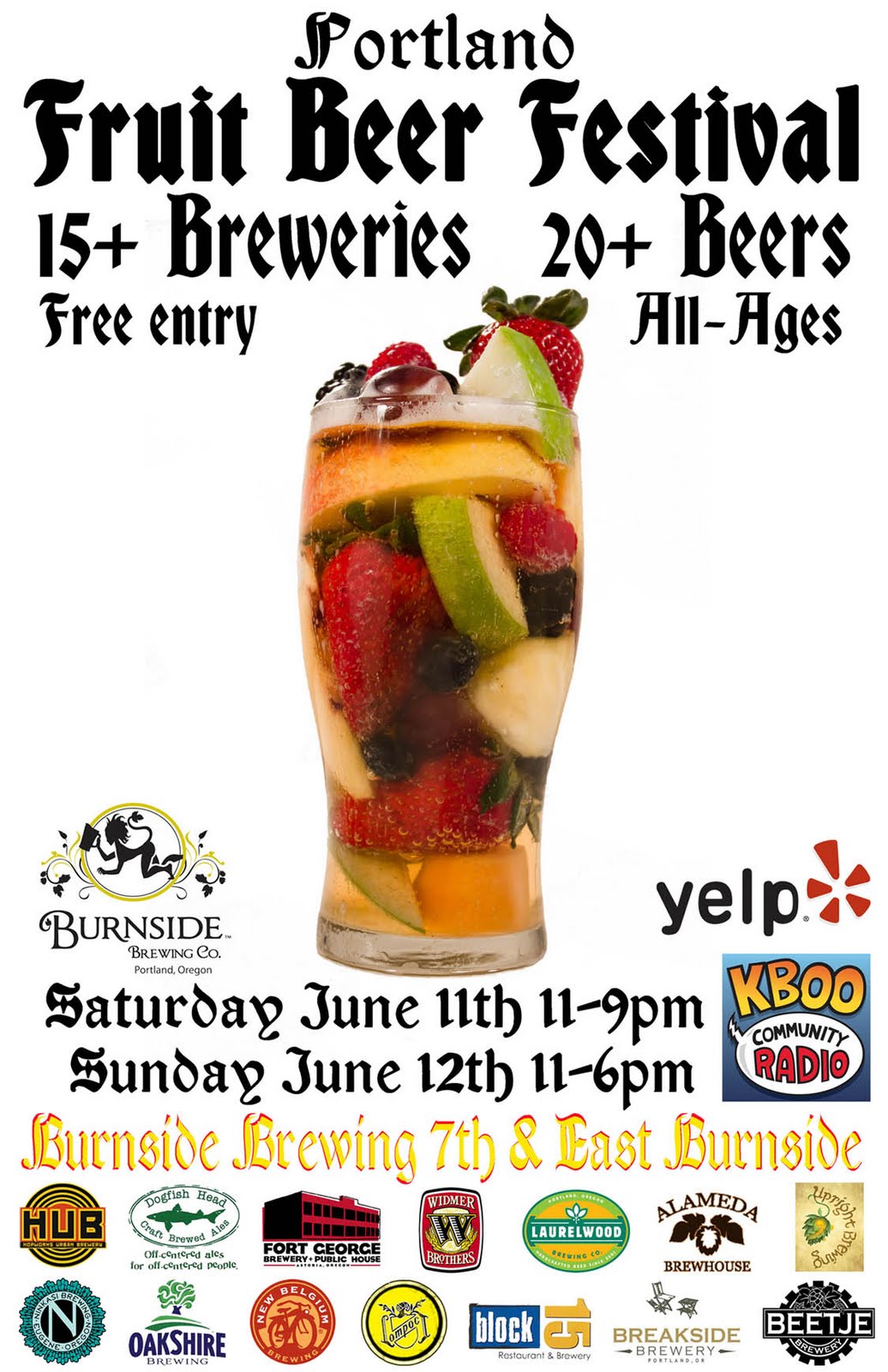 An Ear For Beer First Annual Portland Fruit Beer Festival Tomorrow