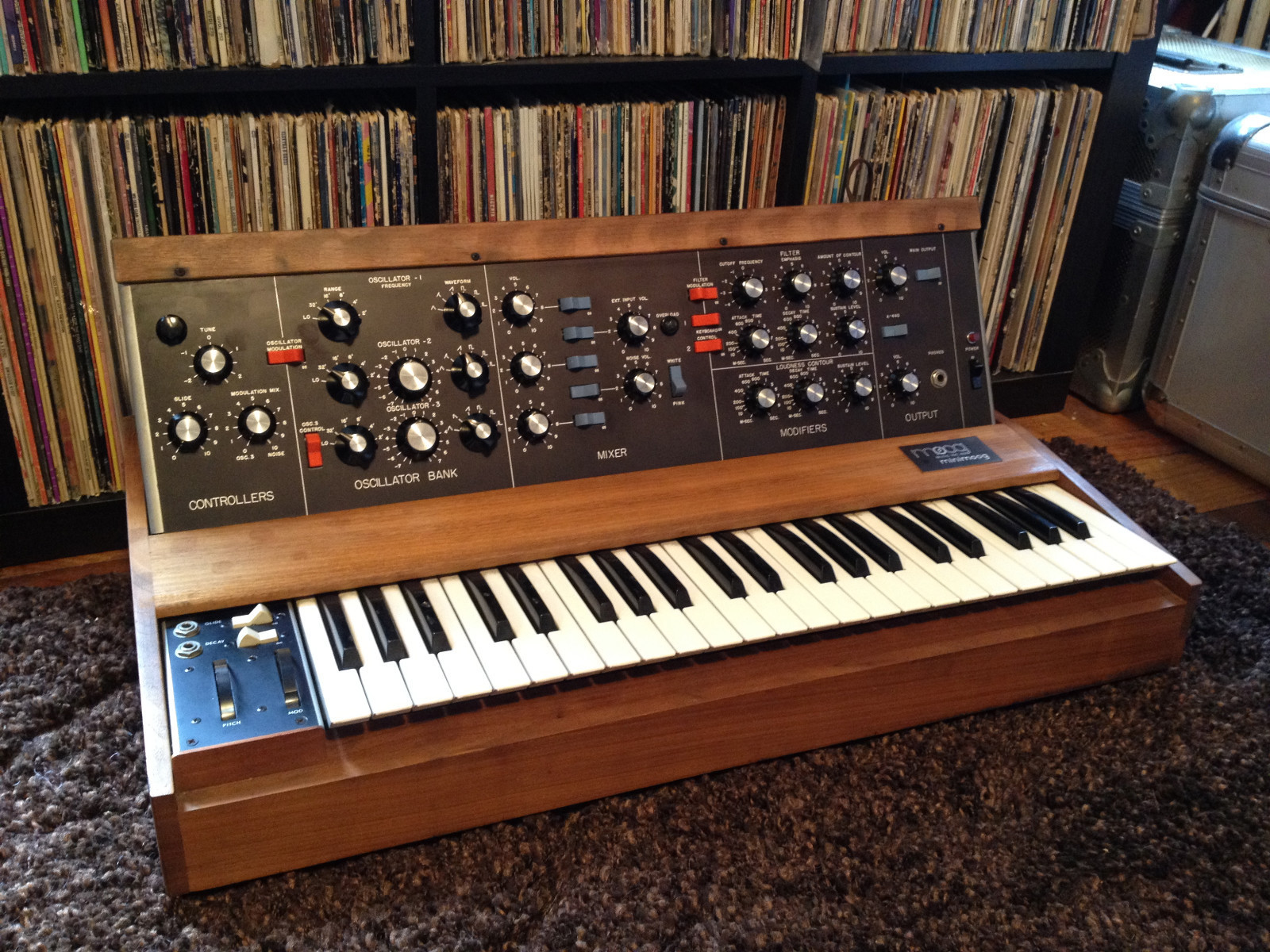 MATRIXSYNTH Early Minimoog Model D Synthesizer SN 1246