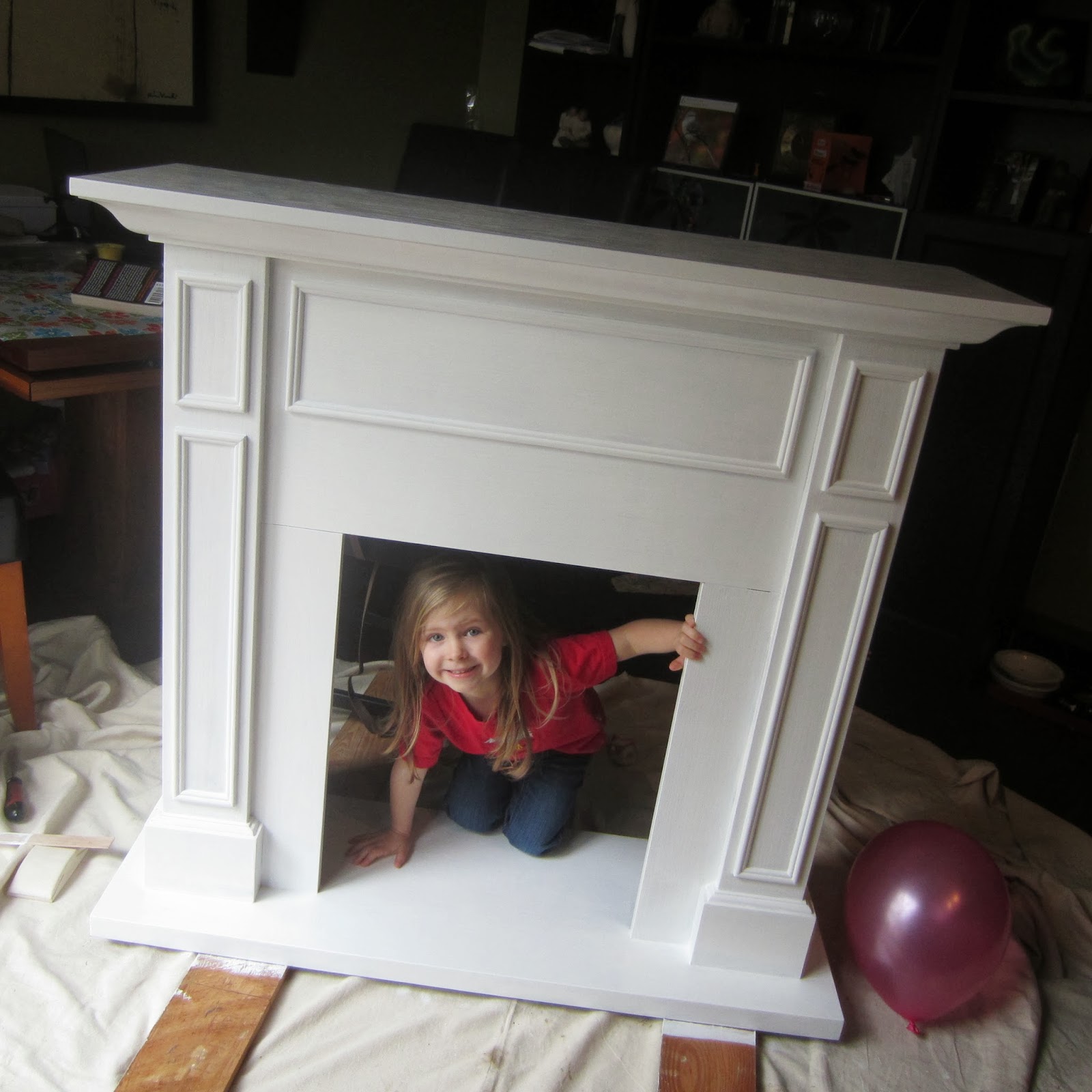 the Paper and the Spark DIY Faux Fireplace