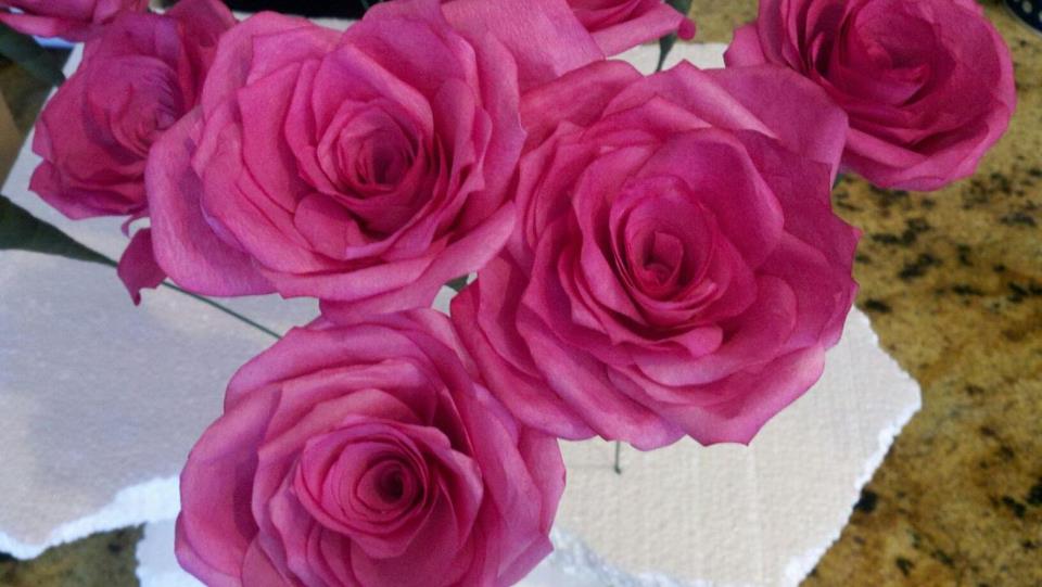 The Busy Broad DIY Coffee Filter Rose Bouquets