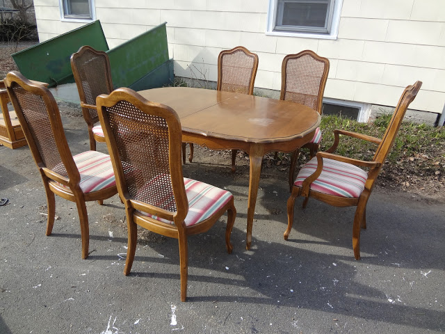 French Provincial Fruitwood Dining Room Set 1940's