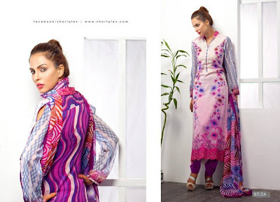 Feminine By Shariq Textiles Lawn Dresses Summer Collection 2013