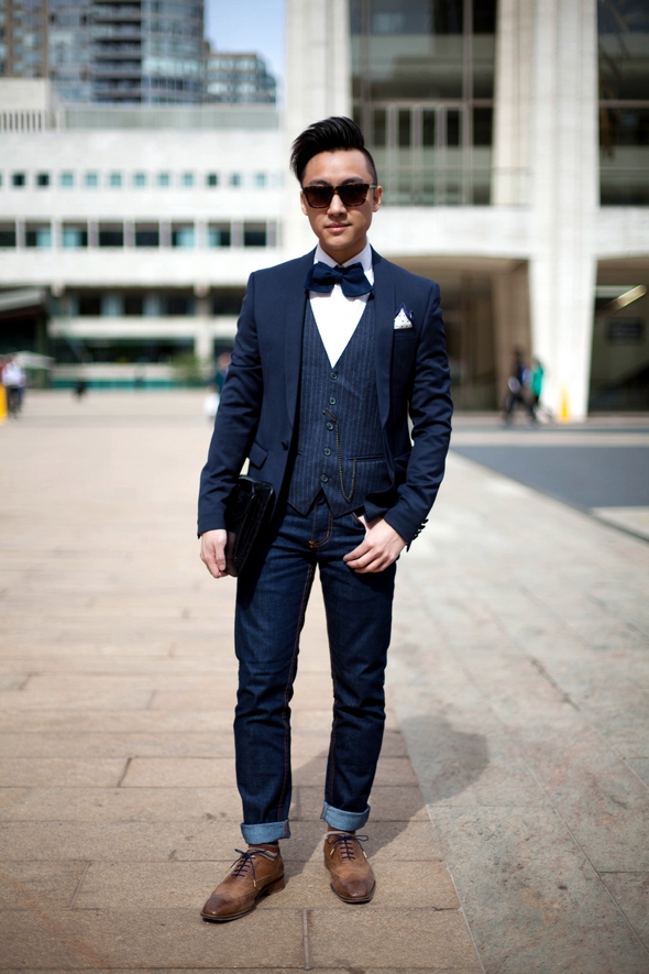 Muška odela - Page 4 Ninh+Nguyen+ninh+collection+another+mens+blog+news+street+style+new+york+fashion+week+spring+2014+three+piece+suites+bowties+jeans+a+suites+asians+dapper+men