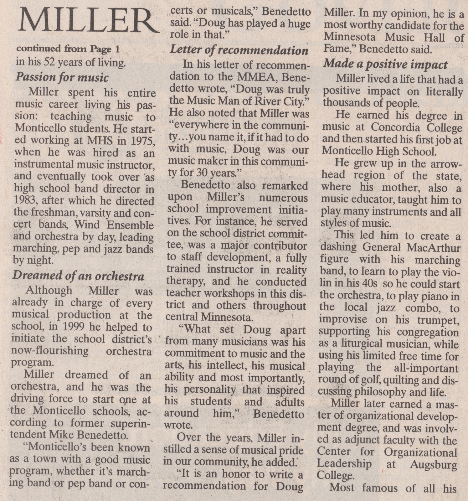 Faces of Monticello Minnesota… Monticello Minnesota History