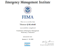 L0101 Foundations of Emergency Management Course