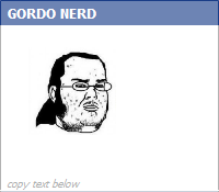 Gordo Nerd - New Facebook Emoticon