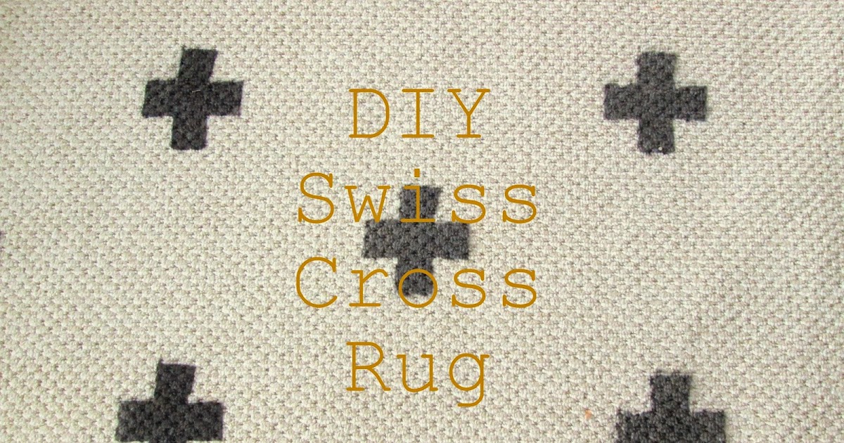Chelsea's Garage DIY Swiss Cross Rug
