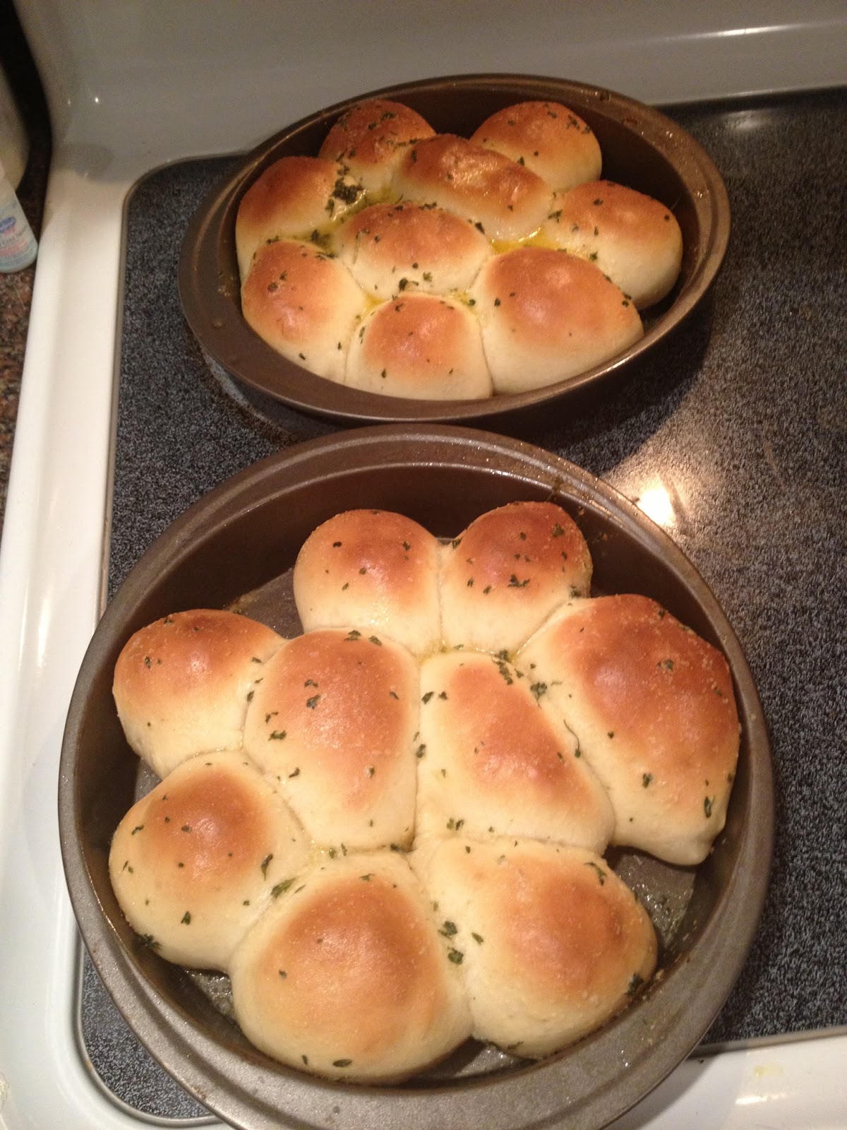 My Salty Kitchen "Grilled" Cheese Stuffed Dinner Rolls