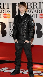 Justin Bieber Hairstyles at Brit Awards 2011
