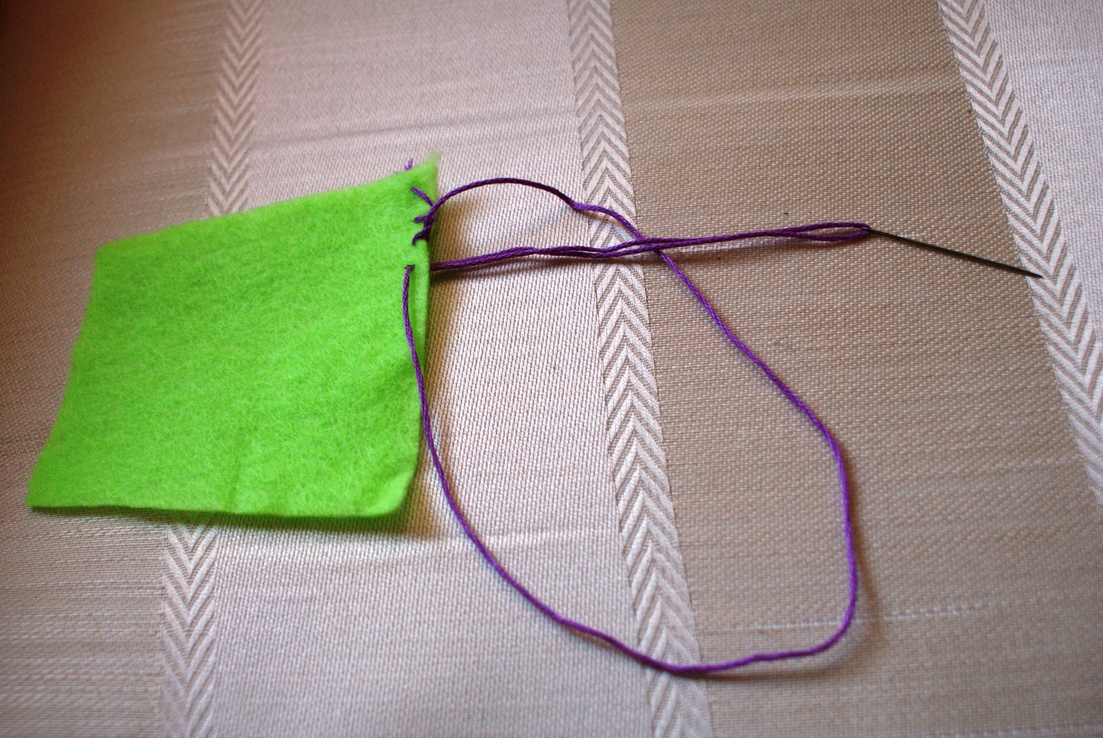 The Better Nester How to Hand Sew Blanket Stitch