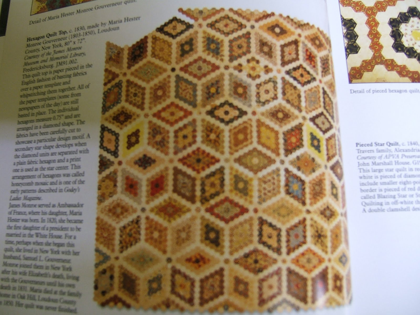 Daisy hill quilts diamond hexagon wip