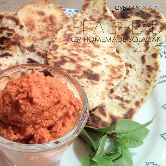 #Recipe of homemade #souvlaki #pita bread by Andreas Lagos.